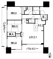 Floor: 3LDK, occupied area: 70.51 sq m, Price: 47,980,000 yen, now on sale