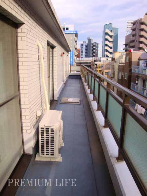 Balcony. Wide balcony has led all the living room.