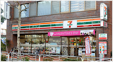 Convenience store. Seven-Eleven Koto Oshima 1-chome to (convenience store) 185m