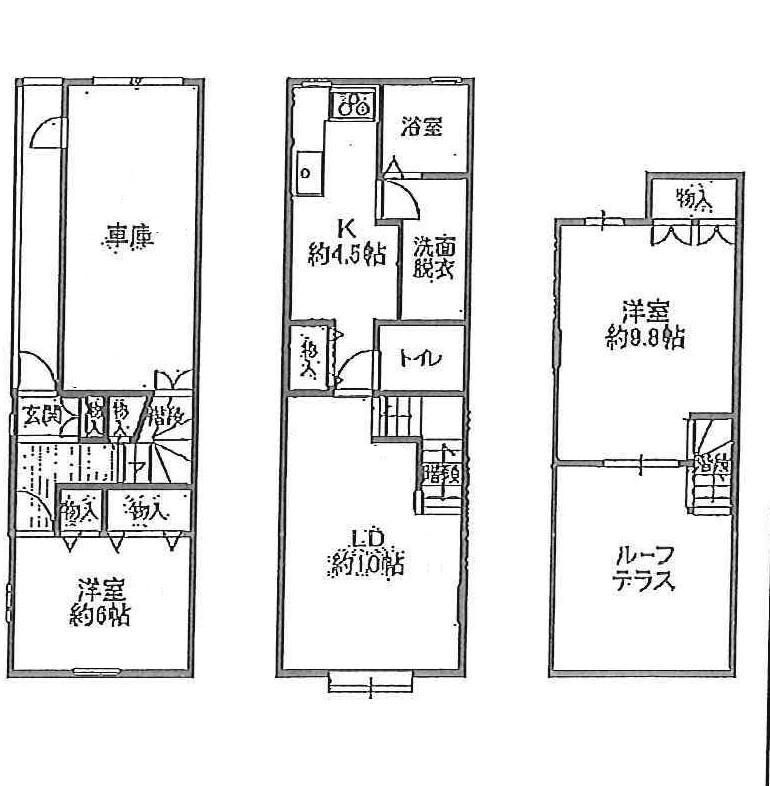 Floor plan. 39,100,000 yen, 2LDK, Land area 49.59 sq m , Building area 79.69 sq m