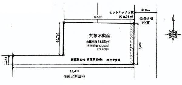 Compartment figure. Land price 35 million yen, Land area 64.83 sq m