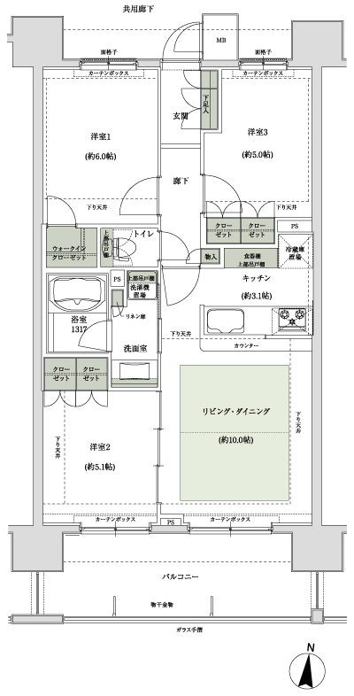 Floor: 3LDK, occupied area: 63.86 sq m, Price: 40,181,554 yen ・ 42,210,926 yen, now on sale