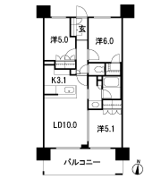 Floor: 3LDK, occupied area: 63.86 sq m, Price: 41,500,646 yen, now on sale