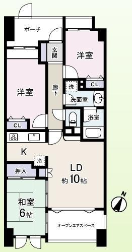 Floor plan. Popular "toyosu station" within walking distance of the renovation dwelling unit!