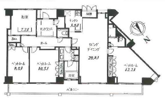 Floor plan. 4LDK, Price 86 million yen, Footprint 144.41 sq m