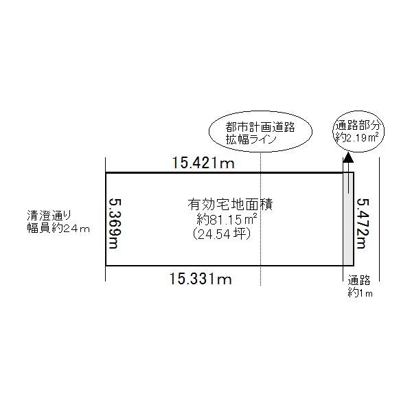 Compartment figure. Land price 46,800,000 yen, Land area 83.34 sq m