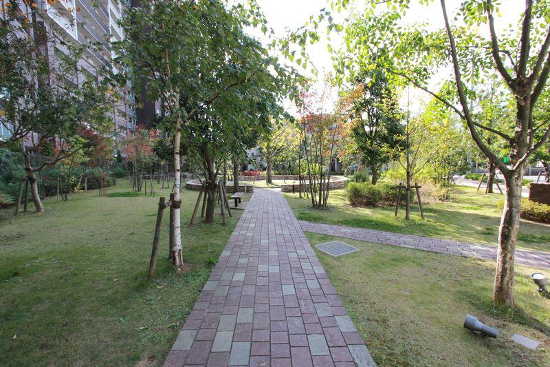Garden. The tree-lined streets where you can enjoy a stroll on site
