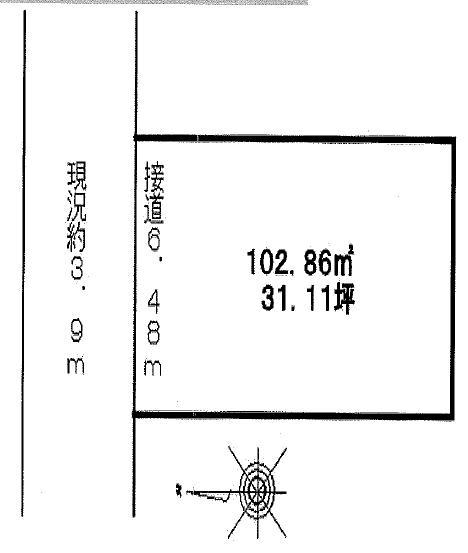 Compartment figure. Land price 49,900,000 yen, Land area 102.86 sq m
