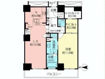 Floor plan. 1LDK+S, Price 44,900,000 yen, Occupied area 86.96 sq m , Balcony area 13 sq m floor plan