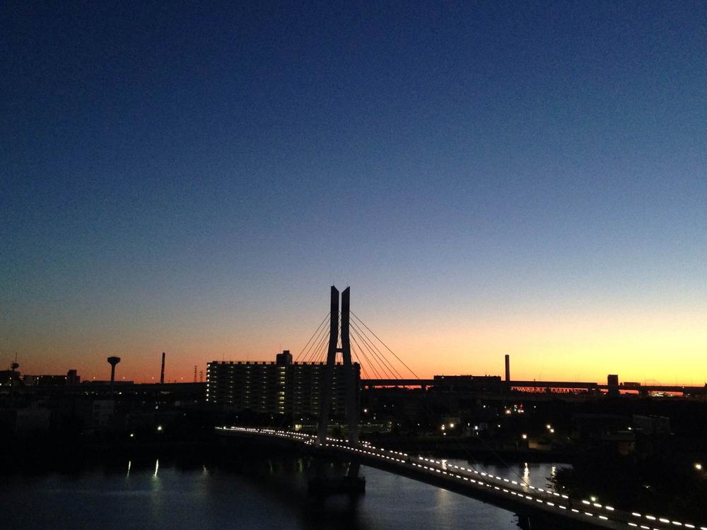 View photos from the dwelling unit. Morning glow ・ Sunset is very beautiful Shinonome (Shinonome) canal.