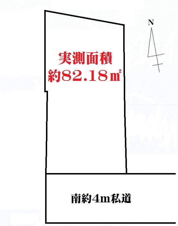 Compartment figure. Land price 35,300,000 yen, Land area 82.18 sq m