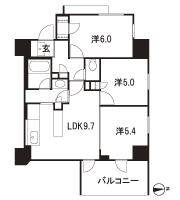 Floor: 3LDK + WIC, the occupied area: 58.13 sq m, Price: 29,900,000 yen, now on sale