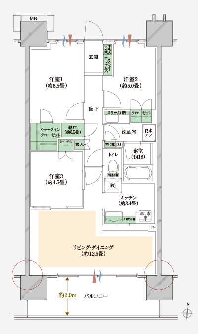 Floor: 3LDK + N + WIC, the occupied area: 71.19 sq m, Price: 41,800,000 yen ・ 42,700,000 yen, now on sale