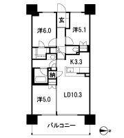 Floor: 3LDK + N + WIC, the occupied area: 66.72 sq m, Price: 36,900,000 yen, now on sale