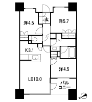 Floor: 3LD ・ K, the occupied area: 60.85 sq m, Price: TBD