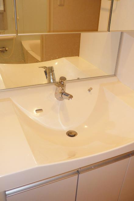 Wash basin, toilet. It is vanity space