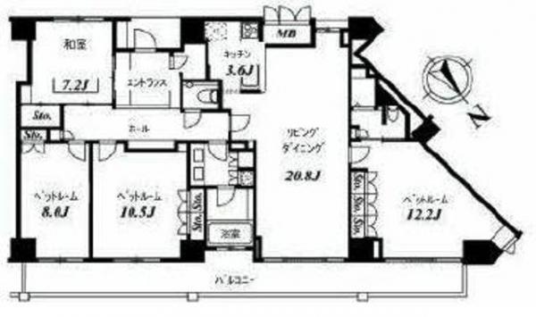 Floor plan. 4LDK, Price 86 million yen, Footprint 144.41 sq m