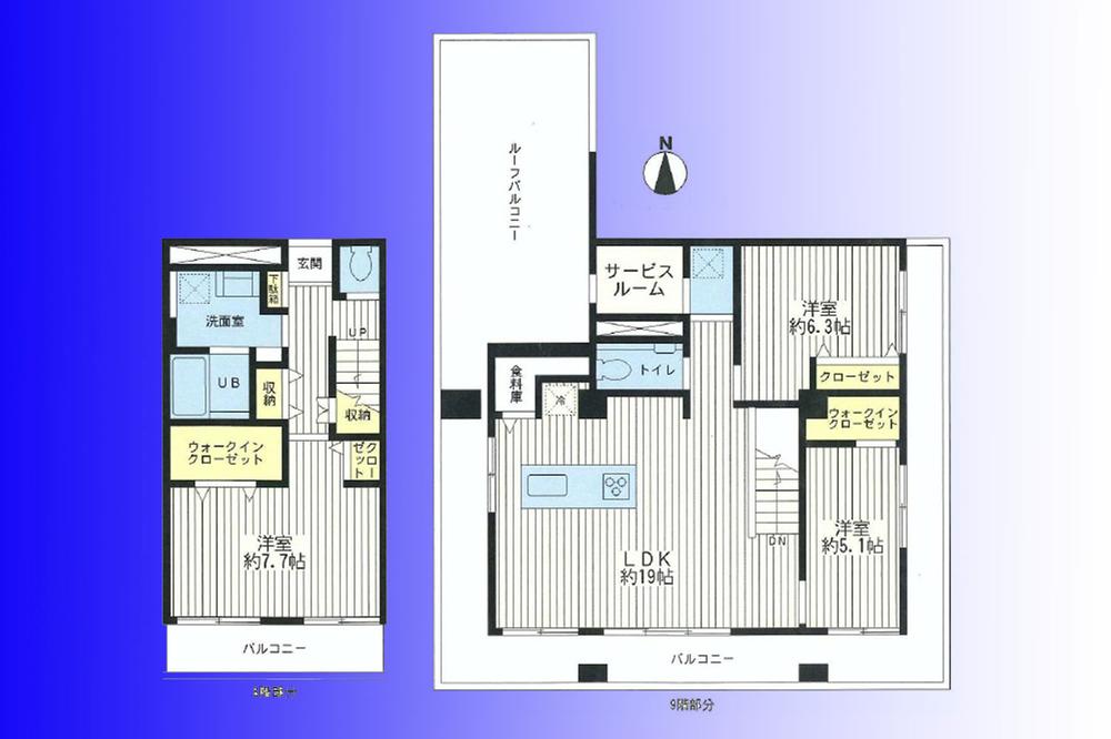 Floor plan. 3LDK, Price 36,900,000 yen, Occupied area 99.86 sq m , Balcony area 29.19 sq m «floor plan» New interior renovation completed