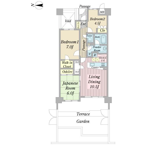 Floor plan. 3LDK, Price 36,400,000 yen, Occupied area 71.38 sq m