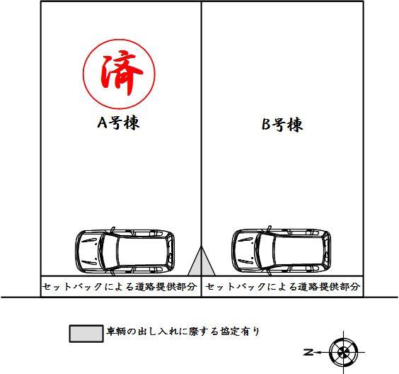 Compartment figure. 33,600,000 yen, 3LDK, Land area 40.03 sq m , It is a building area of ​​71.06 sq m total 2 buildings of the last 1 building. Because there is agreement land part, Garage is also easy.