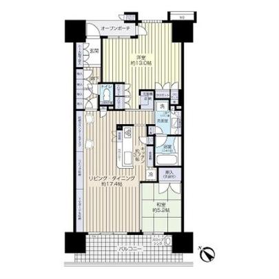 Floor plan. 85 sq m of room  ・ 2LDK. H20.2 time full renovation dwelling unit.