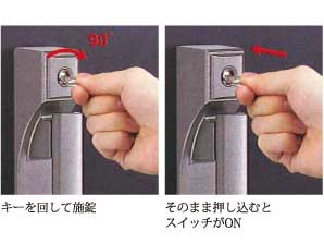 Security.  [Security signal lock (GOAL)] In dwelling unit key, It has adopted the security signal lock that allows the entrance of locking a set of security system.