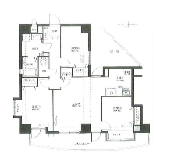 Floor plan. 3LDK, Price 27,800,000 yen, Occupied area 70.24 sq m