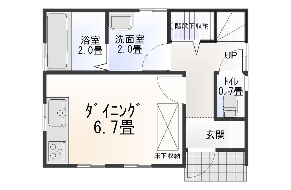 Floor plan. 38,800,000 yen, 4DK, Land area 47.08 sq m , Building area 79.9 sq m 1 floor Floor