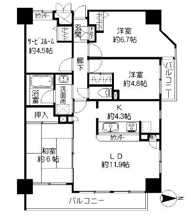 Floor plan. 3LDK + S (storeroom), Price 36,800,000 yen, Occupied area 79.13 sq m , Balcony area 10.97 sq m