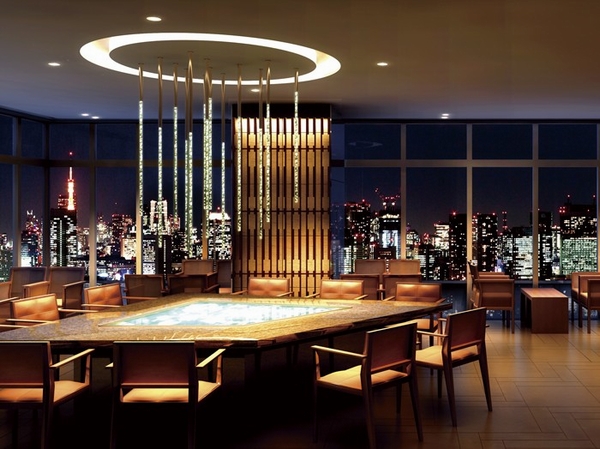 The top floor (33 floor) main lounge ※ To Rendering, Local 33 floor corresponding view (33 floor equivalent from October 2012 shooting of a position away about 280m from local. In a composite of different and) the actual vista, In fact a slightly different