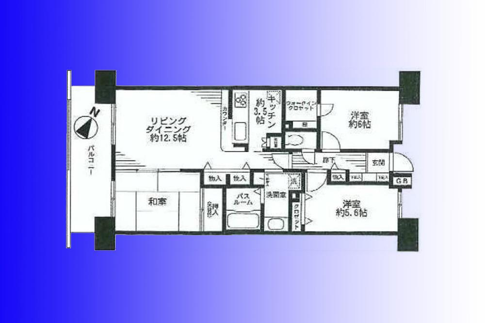 Floor plan. 3LDK, Price 33,800,000 yen, Occupied area 76.04 sq m , Balcony area 11.7 sq m   [3LDK of southwestward] These rooms to be able to live together with pets.