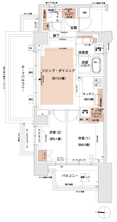 Floor: 2LD ・ K + WIC + SIC, the occupied area: 55.24 sq m, Price: 45,900,000 yen, now on sale