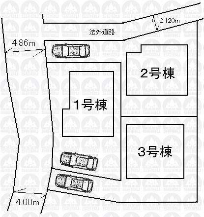 The entire compartment Figure. All three buildings This selling three buildings 1 Building: 120.19 sq m (36.35 square meters) Building 2: 120.28 sq m (37.59 square meters)
