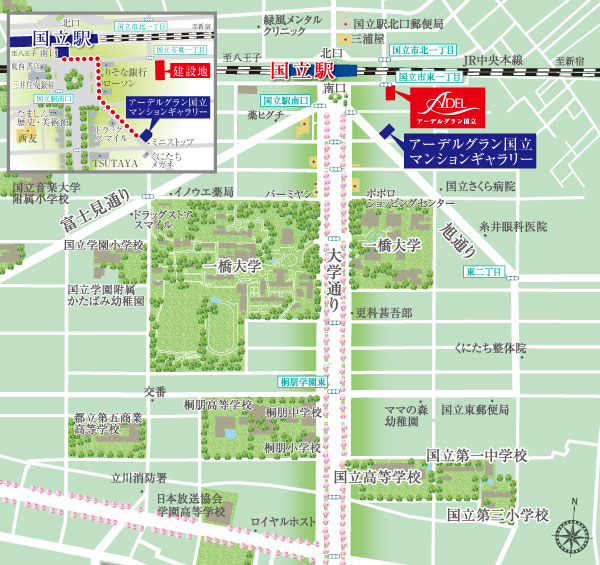 Surrounding environment. local ・ Mansion gallery guide map