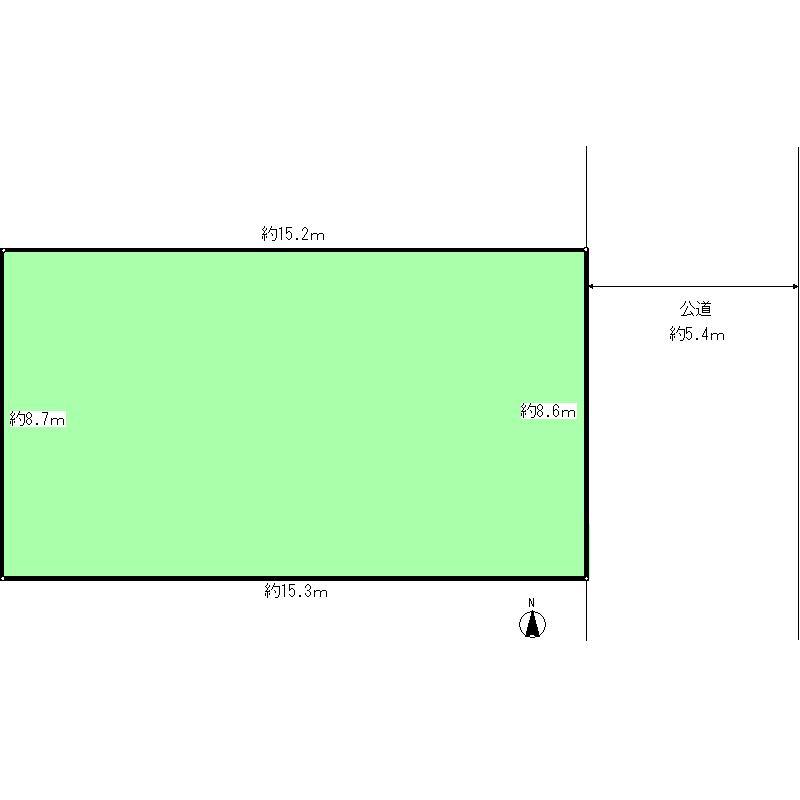 Compartment figure. Land price 43,800,000 yen, Land area 132.92 sq m