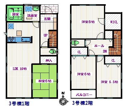 Floor plan. Price 47,800,000 yen, 4LDK, Land area 117.1 sq m , Building area 103.5 sq m