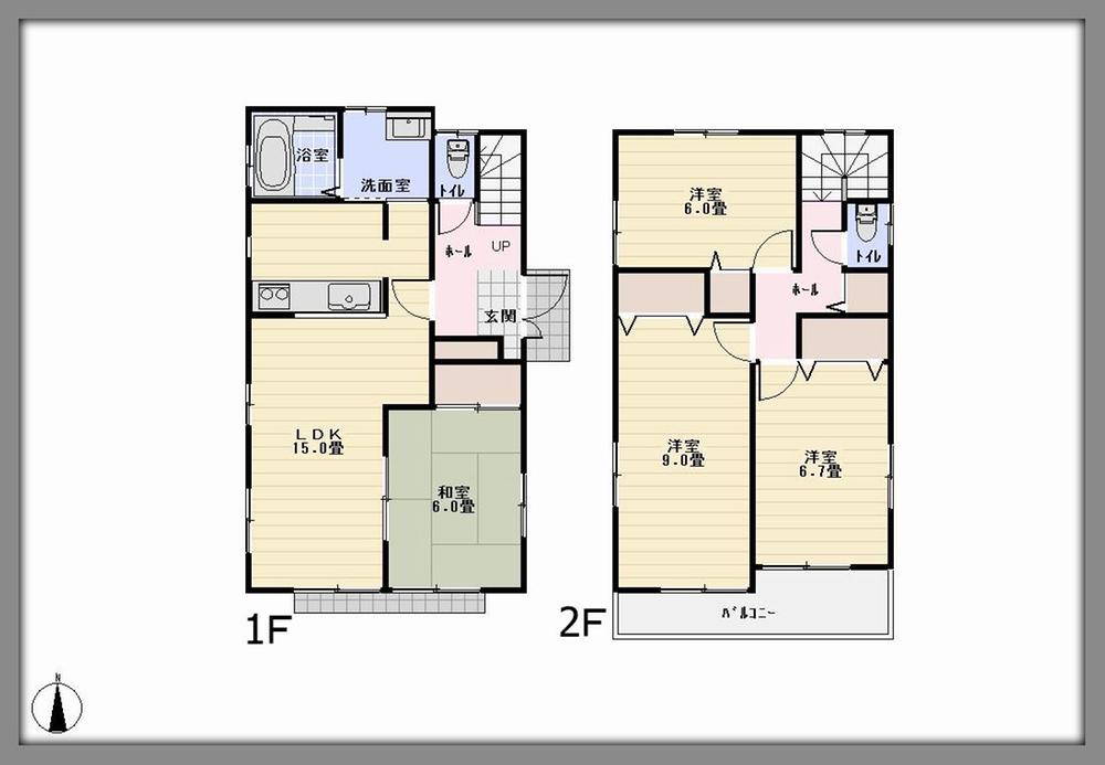 Floor plan. (4 Building), Price 37,800,000 yen, 4LDK, Land area 172.67 sq m , Building area 99.78 sq m