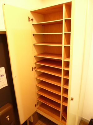 Entrance. Shoebox