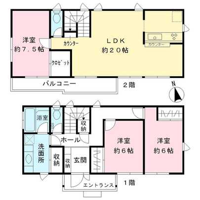 Floor plan. Tokyo National City Fujimidai 3-chome