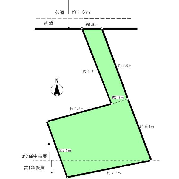 Compartment figure. Land price 32,500,000 yen, Land area 124.91 sq m