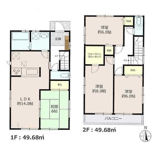 Floor plan. 59,300,000 yen, 4LDK, Land area 101.71 sq m , Building area 99.36 sq m floor plan