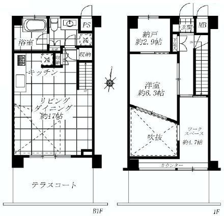 Floor plan. 2LDK+S, Price 39,900,000 yen, Occupied area 74.62 sq m