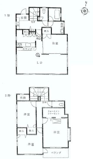 Floor plan. 45,800,000 yen, 4LDK, Land area 223.05 sq m , Building area 115.92 sq m