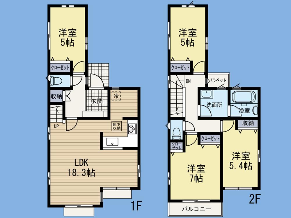 Floor plan. (15-2), Price 33,300,000 yen, 4LDK, Land area 97.91 sq m , Building area 96.01 sq m