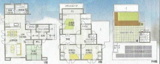 Floor plan. 54,500,000 yen, 4LDK, Land area 130.5 sq m , Building area 104.12 sq m