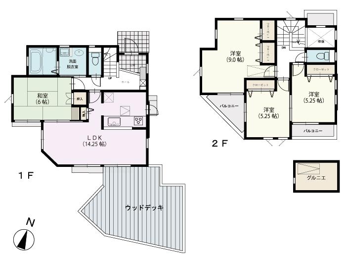 Floor plan. 31,800,000 yen, 4LDK, Land area 130.01 sq m , Building area 98.95 sq m floor plan