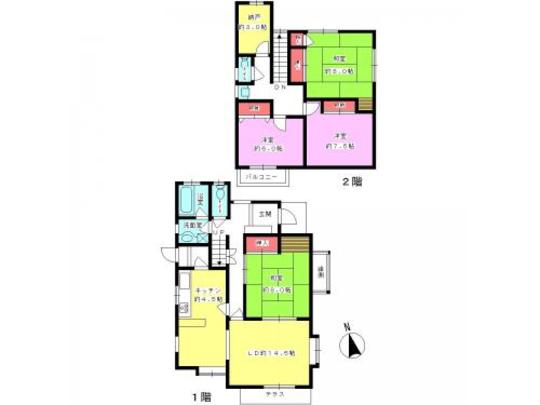 Floor plan. Is vacant house. We have entrusted the key in our company.