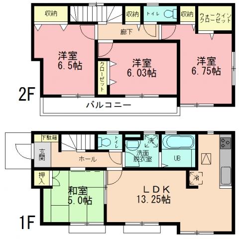 Floor plan. 30,800,000 yen, 4LDK, Land area 114.9 sq m , Building area 91.9 sq m