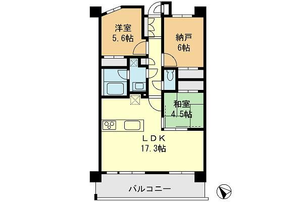 Floor plan. 2LDK + S (storeroom), Price 23.8 million yen, Occupied area 73.14 sq m , Balcony area 13.14 sq m floor plan