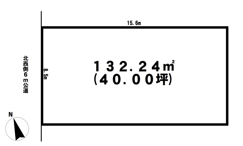 Compartment figure. Land price 34 million yen, Land area 132.24 sq m